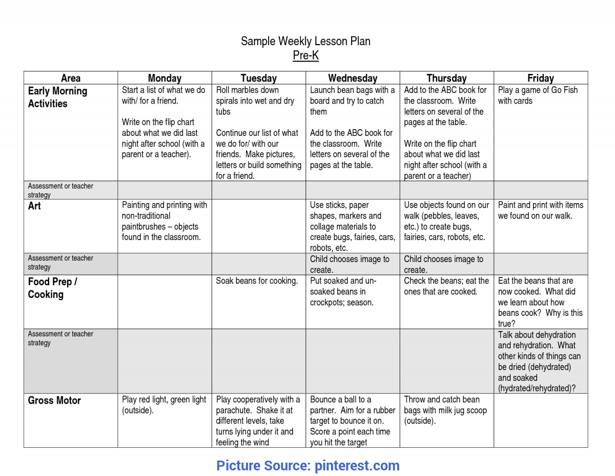 Sample Lesson Plan for Preschool Plex Lesson Plan Template Learning Focused Eats Lesson