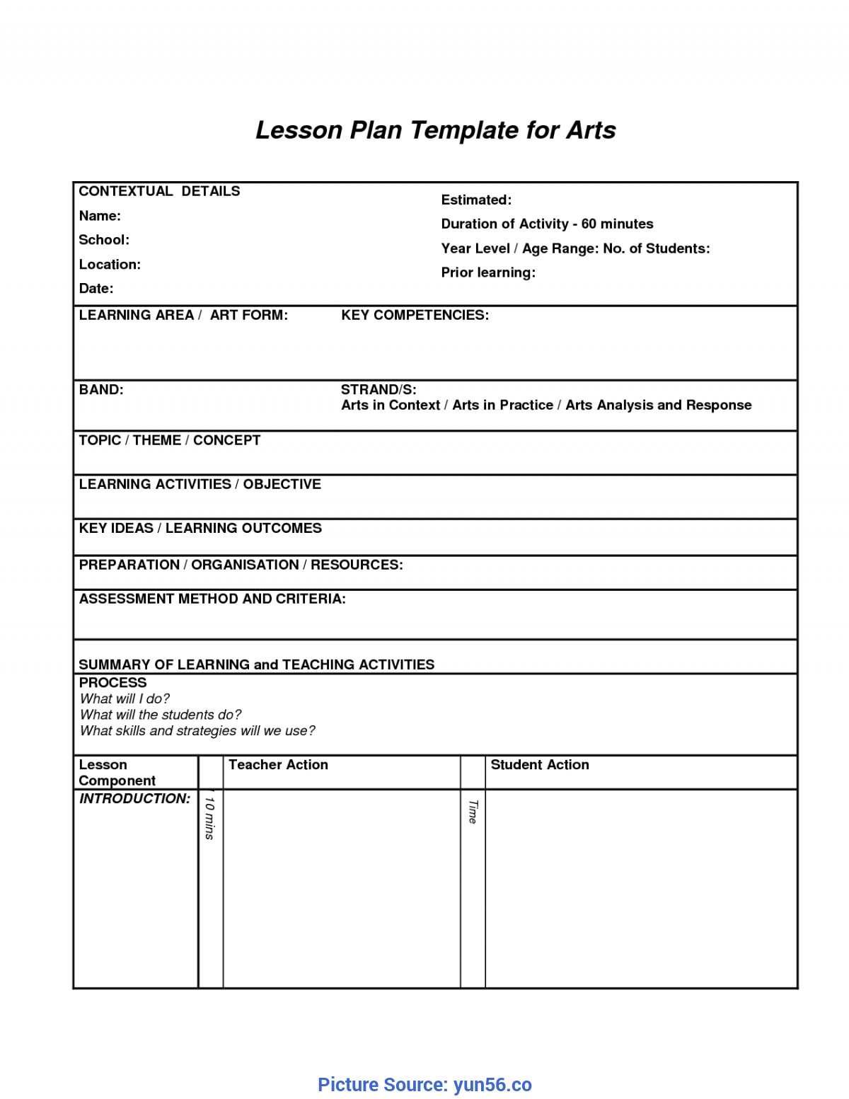 Sample Lesson Plan Template Great Sample Traditional Lesson Plan In English High