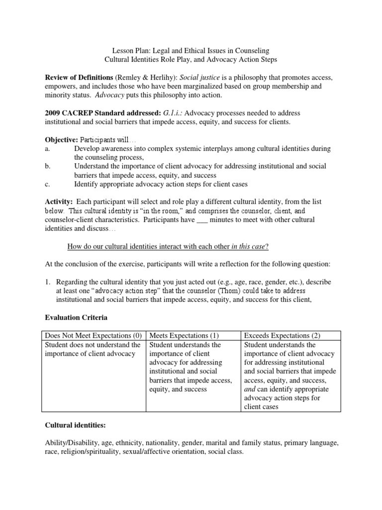 School Counseling Lesson Plans Sample Lesson Plan School Counselor