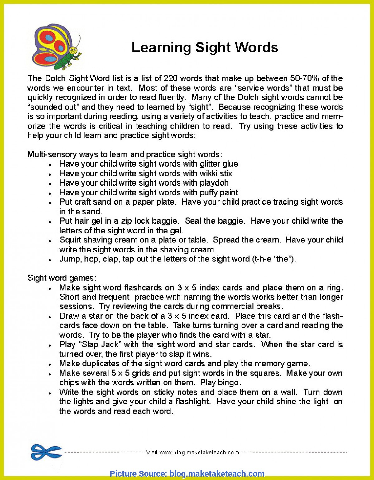 Sight Word Lesson Plans Free Sight Word Practice these Sight Word Practice Page