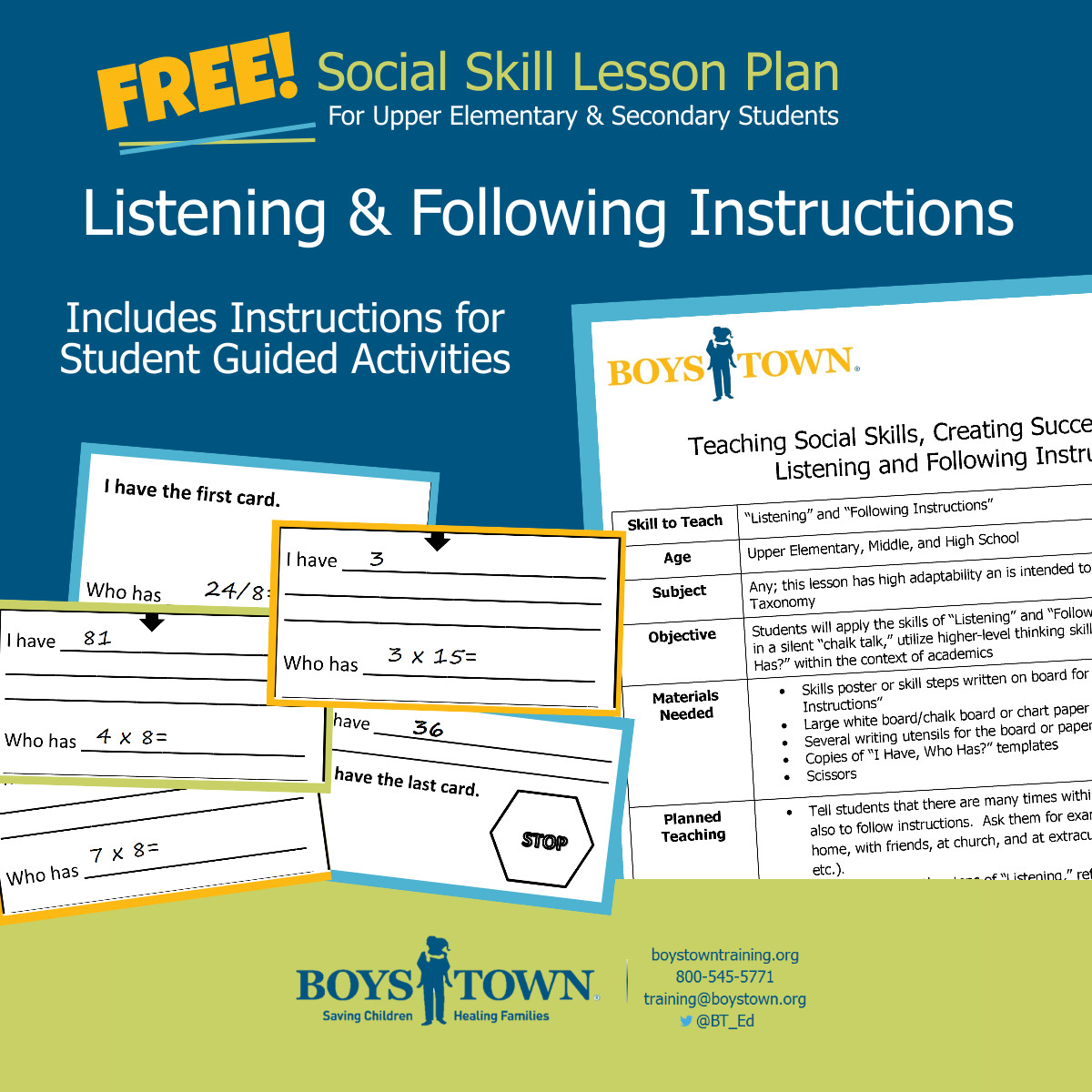 Social Skills Lesson Plans Let Students Guide the Learning with This Free Lesson