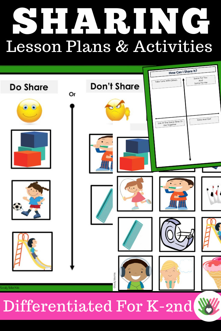 Social Skills Lesson Plans Sharing social Skills Lesson Plans and Activities for K