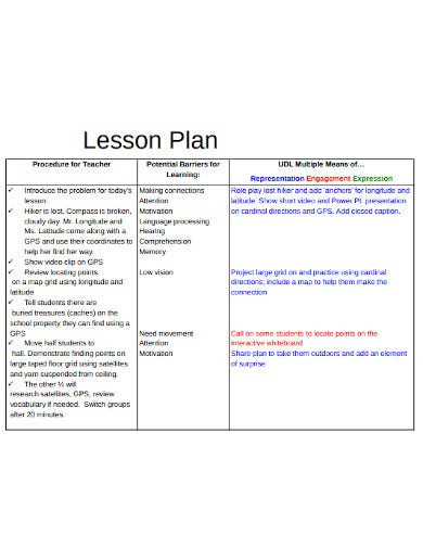 Special Education Lesson Plan Template 11 Special Education Lesson Plan Templates In Pdf