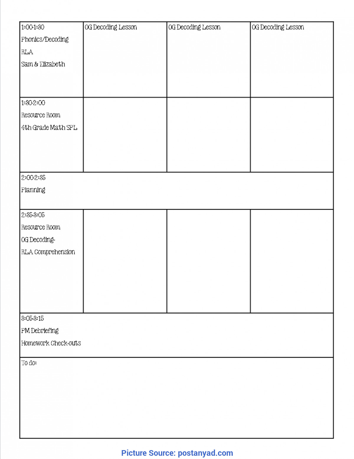 Special Education Lesson Plan Template Lesson Plan Templates for Special Education Teachers