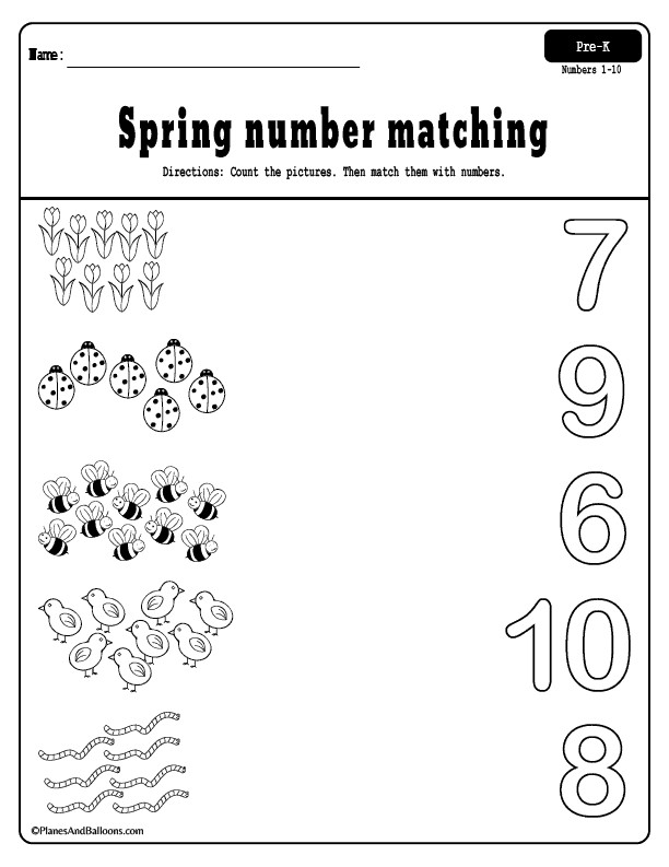 Spring Lesson Plans for Preschoolers Spring Preschool Worksheets Printable Pack