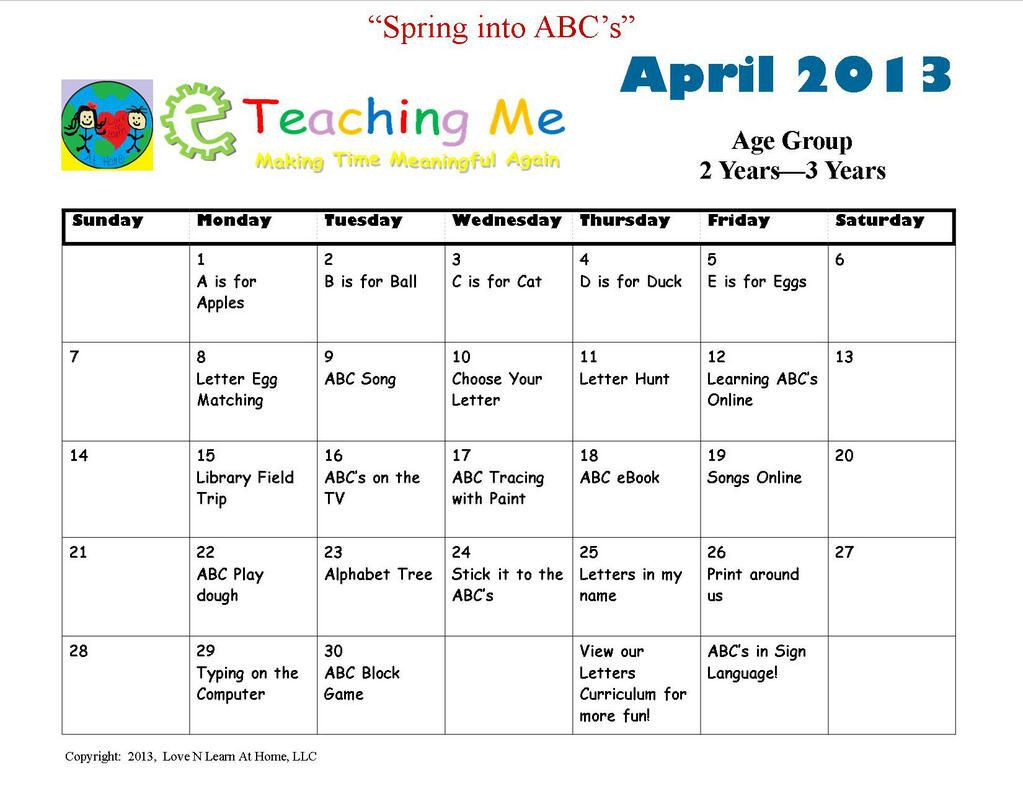 Spring Lesson Plans for toddlers Eteachingme On