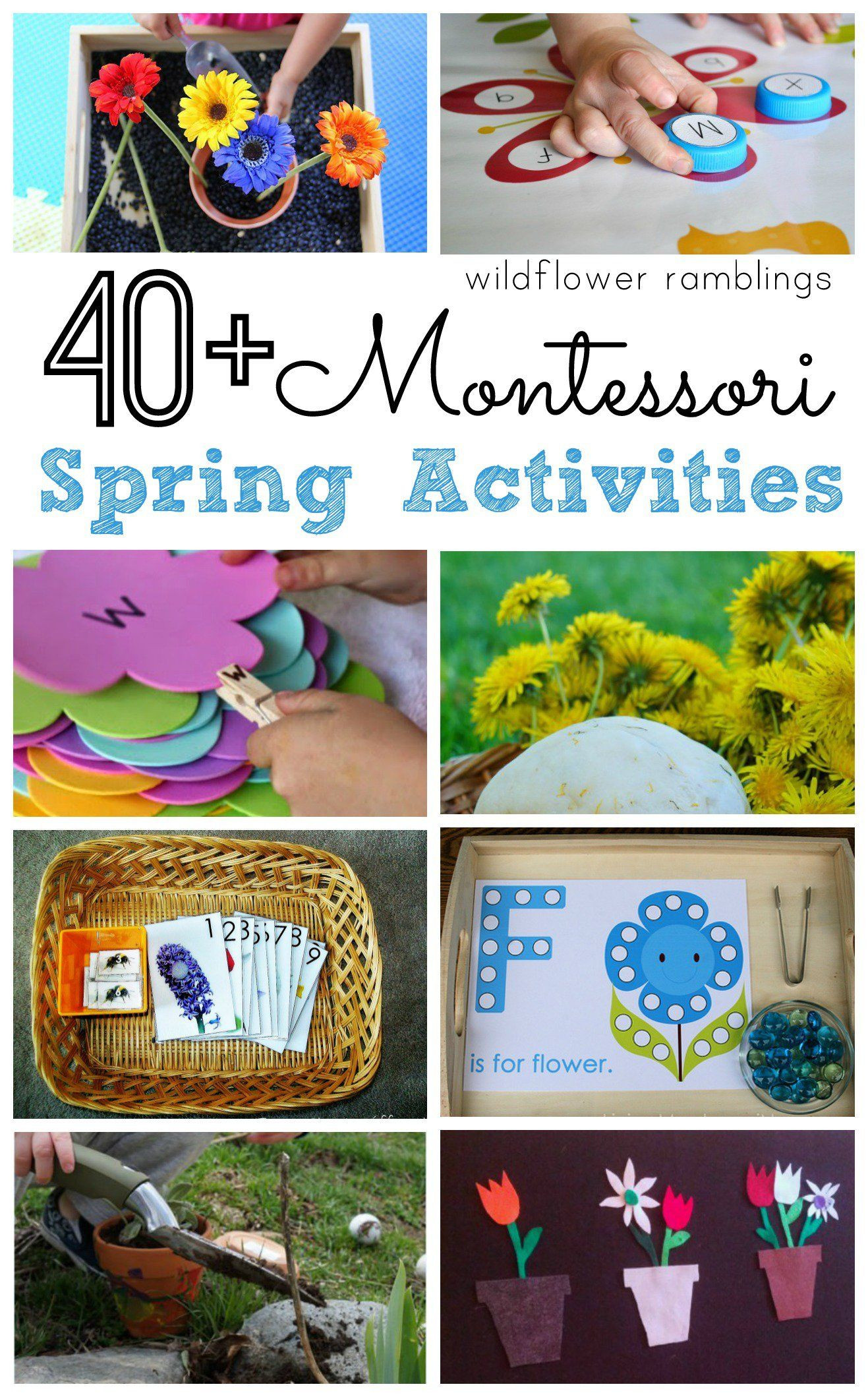 Spring Lesson Plans for toddlers Montessori Spring Activities