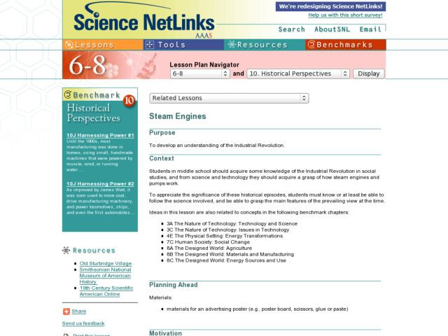 Steam Lesson Plans Steam Engines Lesson Plan for 7th 10th Grade