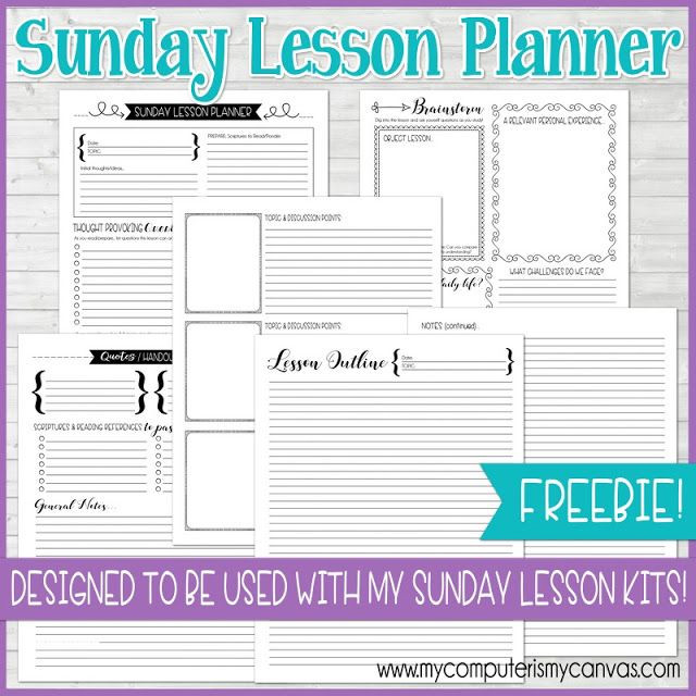 Sunday School Lesson Plans All About Our Editable Sunday Lesson Kits