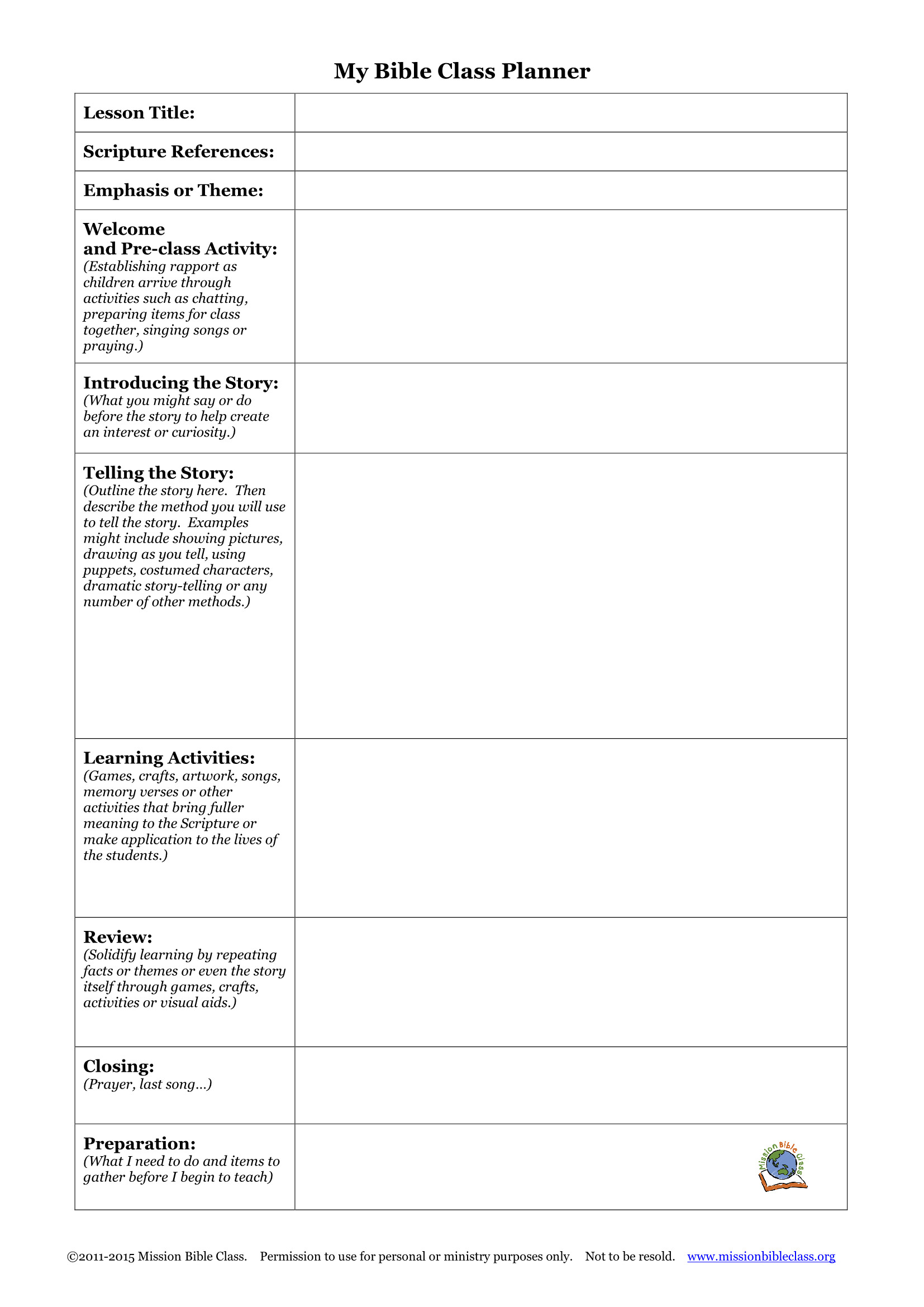 Sunday School Lesson Plans Free Printable Sunday School Lessons for Youth