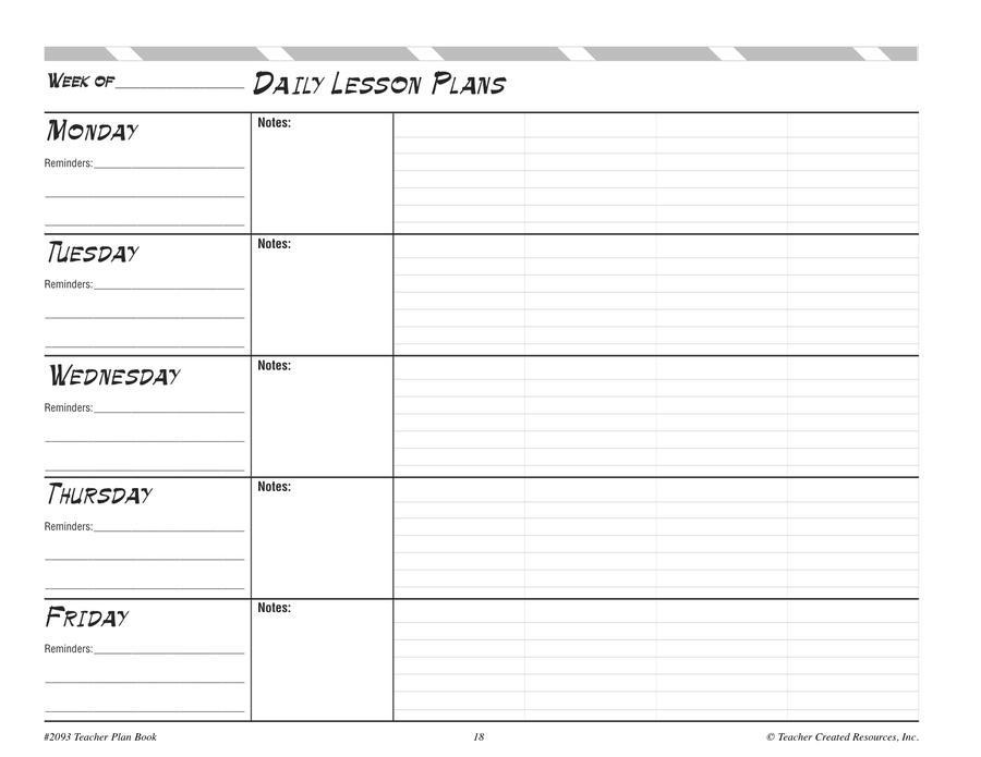 Teacher Lesson Plan Book Teacher Created Resources Chalkboard Teacher Lesson Plan