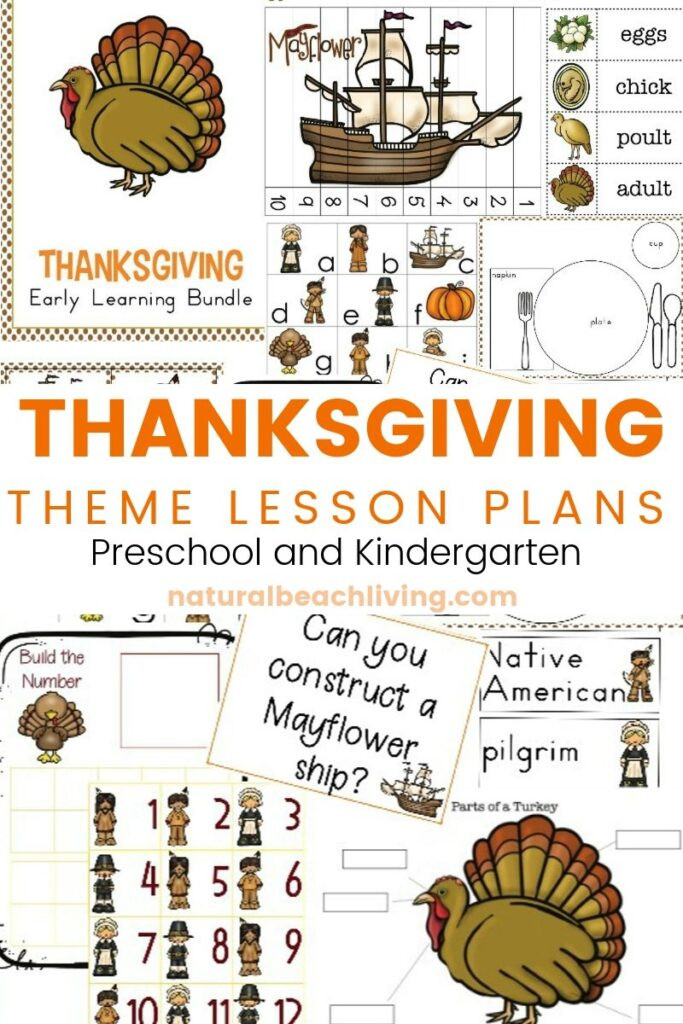 Thanksgiving Lesson Plan the Best Kindergarten and Preschool Thanksgiving theme