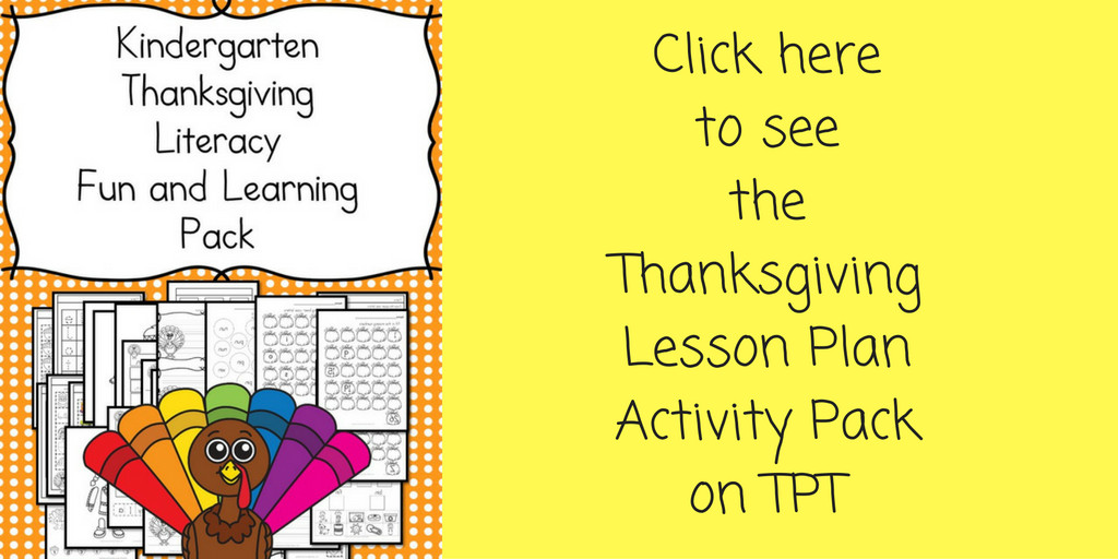 Thanksgiving Lesson Plans for Kindergarten Thanksgiving Lesson Plans for Kindergarten – Books
