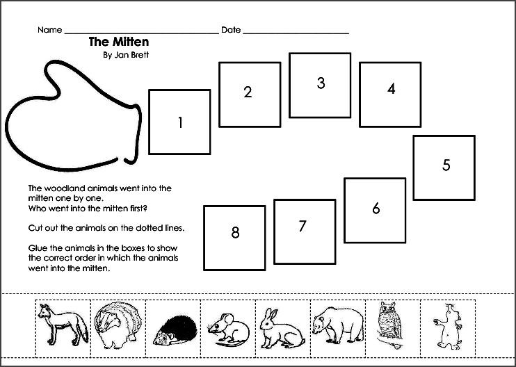 The Mitten Lesson Plan 10 Best Of the Mitten Worksheets Preschool Mitten