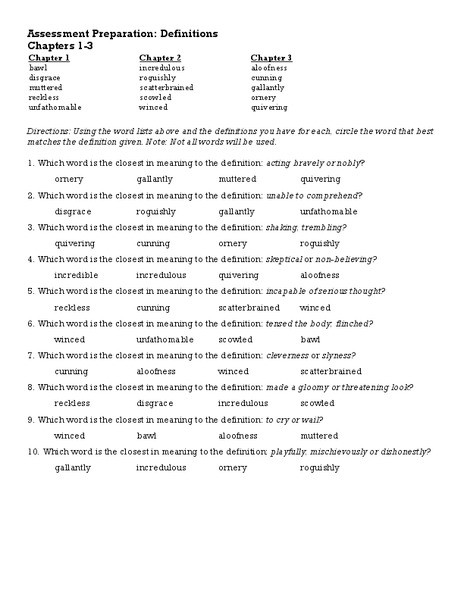The Outsiders Lesson Plans Vocabulary the Outsiders Chapters 1 3 Lesson Plan for 8th