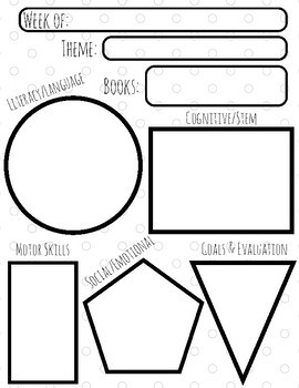 Toddler Lesson Plan Template Weekly Preschool Lesson Plan Template by Littles Learn