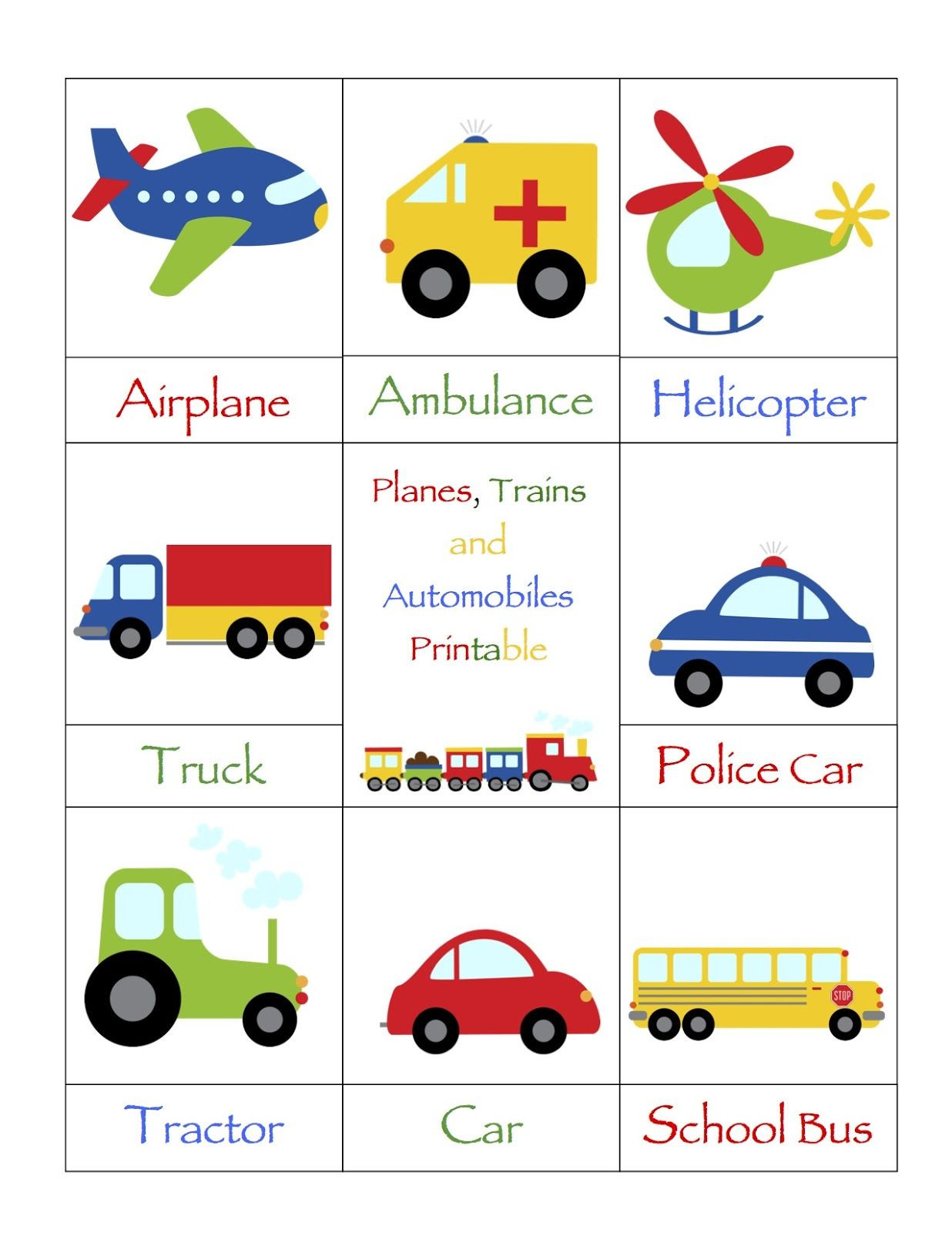 Transportation Lesson Plan for Preschool Preschool Printables