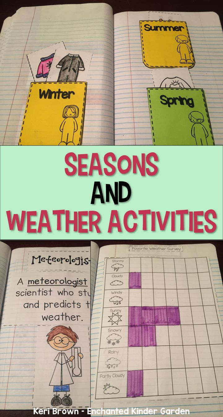 Weather Lesson Plan for Kindergarten the 25 Best Seasons Activities Ideas On Pinterest