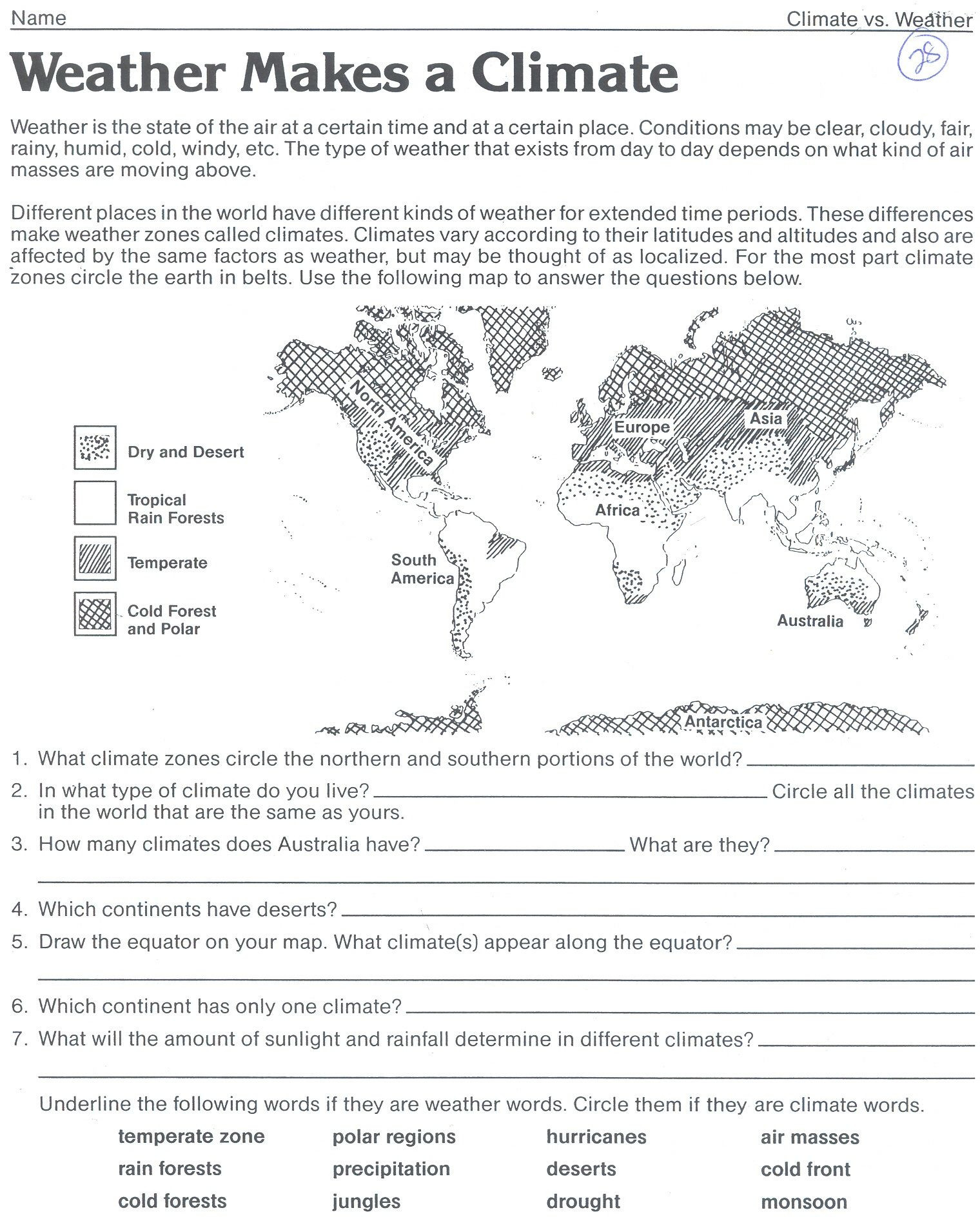 Weather Lesson Plan Weather and Climate Lesson Plans 6th Grade