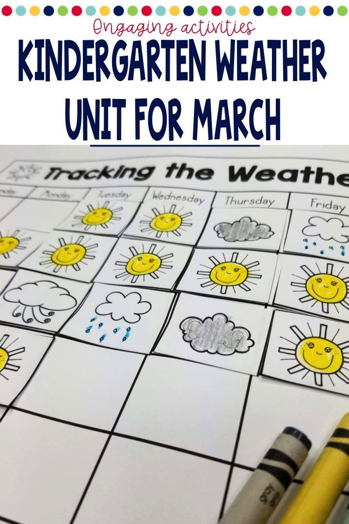 Weather Lesson Plan Weather Lesson Plans and Activities for Kindergarten