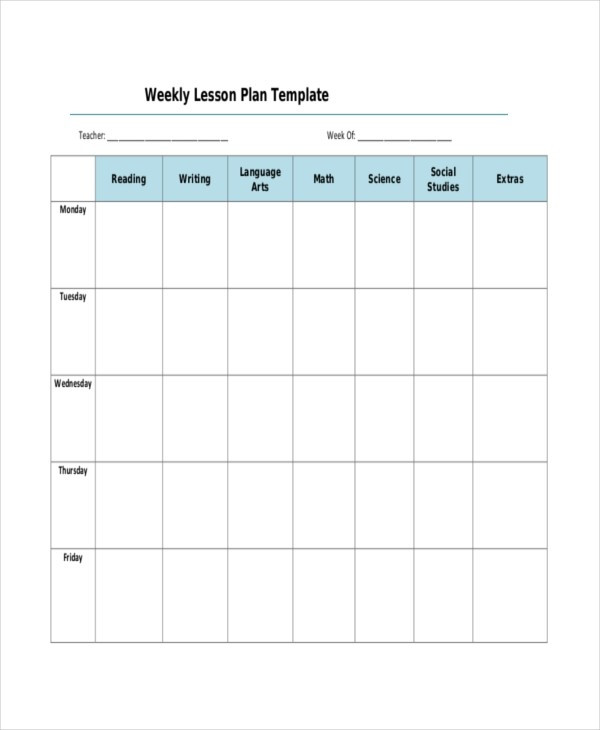 Weekly Lesson Plan Template Free Weekly Lesson Plan Template High School ﻿the Cheapest Way