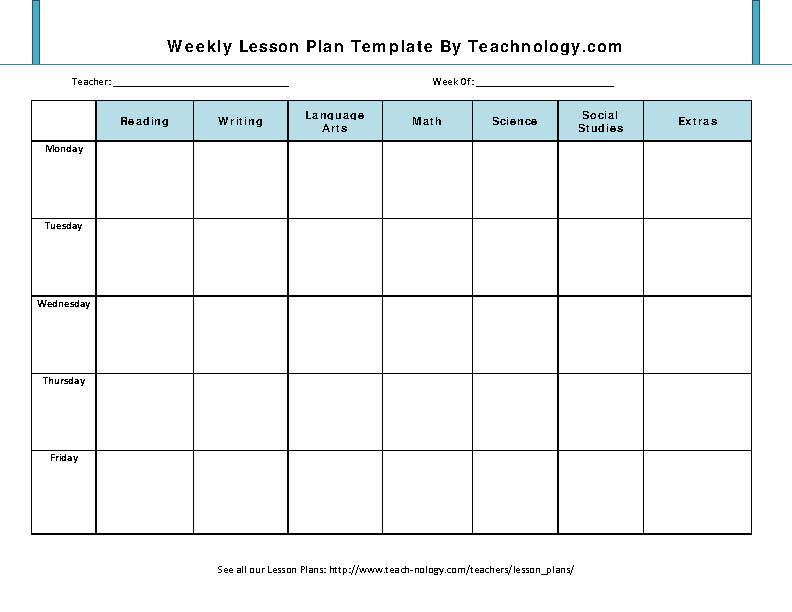 Weekly Lesson Plan Template Pdf Plan Archives Page 20 Of 61 Pdfsimpli