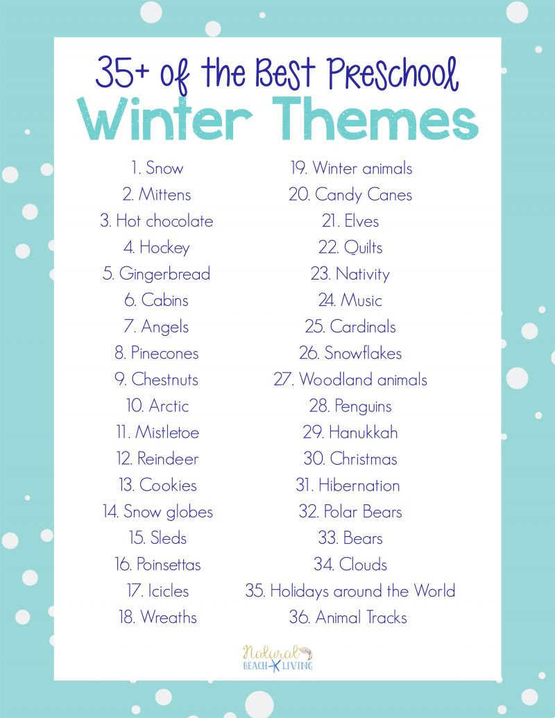 Winter Lesson Plans for toddlers 35 Best Winter Preschool themes and Lesson Plans