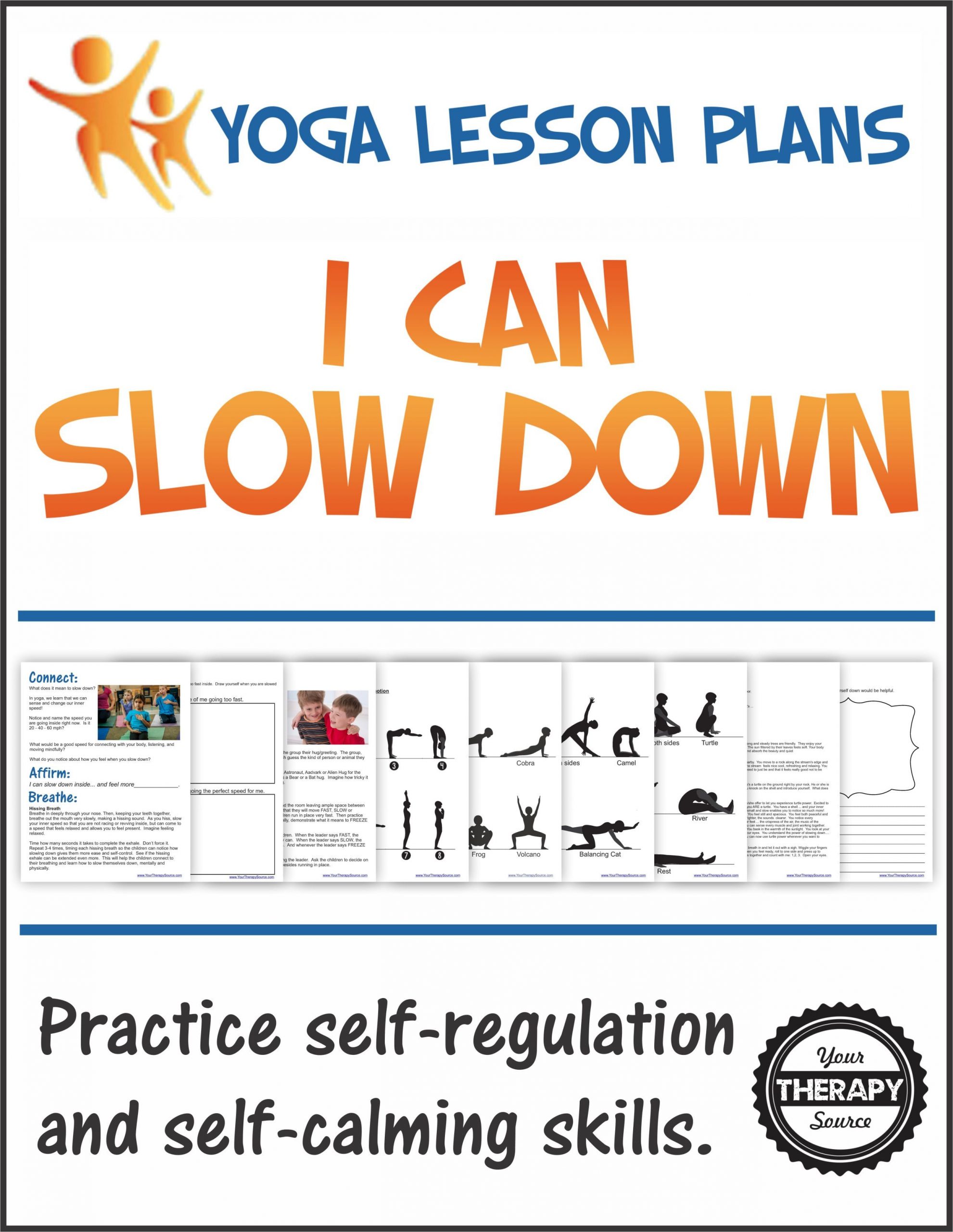 Yoga Lesson Plan Yoga Lesson Plan I Can Slow Down Your therapy source
