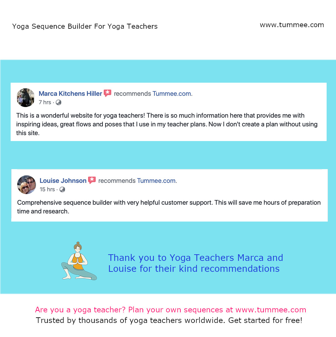 Yoga Sequencing Lesson Plans Thank You to Yoga Teachers Marca and Louise for their Kind